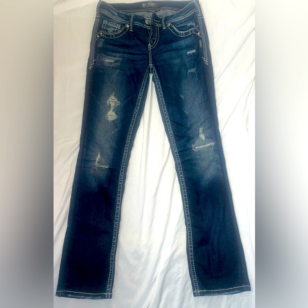 Silver jeans